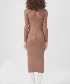 French Connection Mari Pleated Cardigan Midi Dress