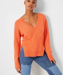French Connection Sale Josi Cashmere Blend V-Neck Jumper