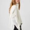 French Connection Lacey Fringed Roll Neck Jumper