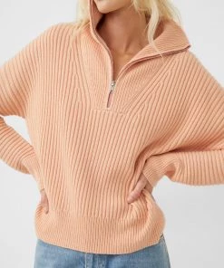 French Connection Sale Lana Knits Half-Zip Jumper