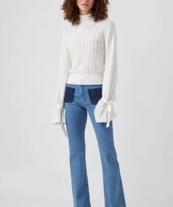 French Connection Marcela Lace Collared Jumper