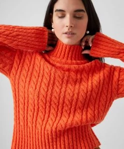 French Connection Jacqueline Cable High Neck Jumper Sale