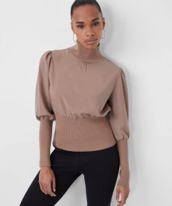 French Connection Krista Knits High Neck Jumper Sale