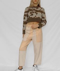 French Connection Kylah Camo Crew Neck Jumper