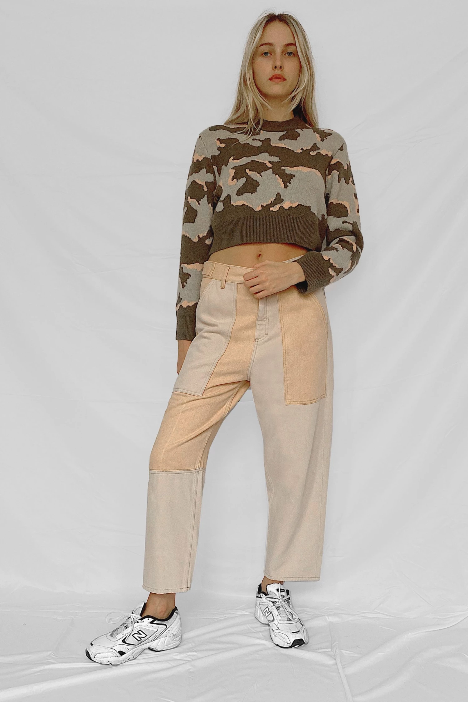French Connection Kylah Camo Crew Neck Jumper 4 French Connection Kylah Camo Crew Neck Jumper