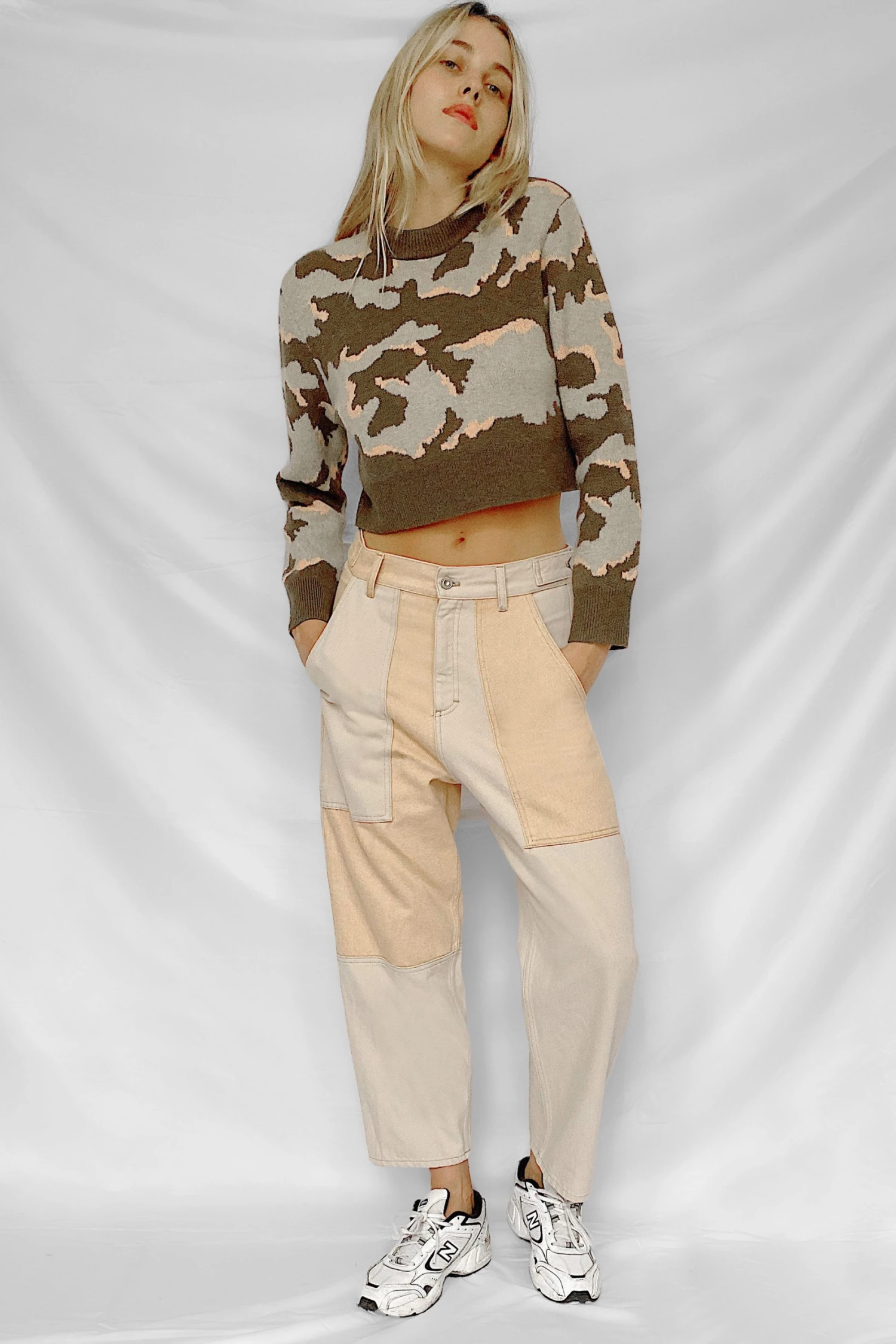 French Connection Kylah Camo Crew Neck Jumper 5 French Connection Kylah Camo Crew Neck Jumper