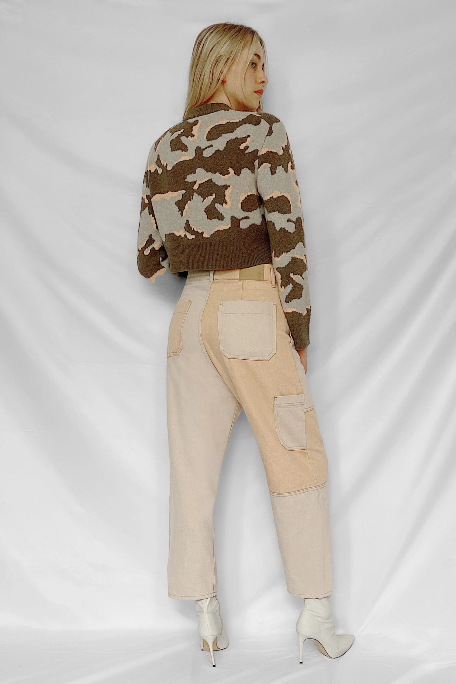 French Connection Kylah Camo Crew Neck Jumper 6 French Connection Kylah Camo Crew Neck Jumper