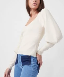 French Connection Sale Joss Knit Puff Sleeve Jumper