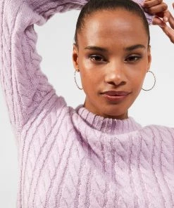 French Connection Jacqueline Open Cable Crew Neck Jumper Sale