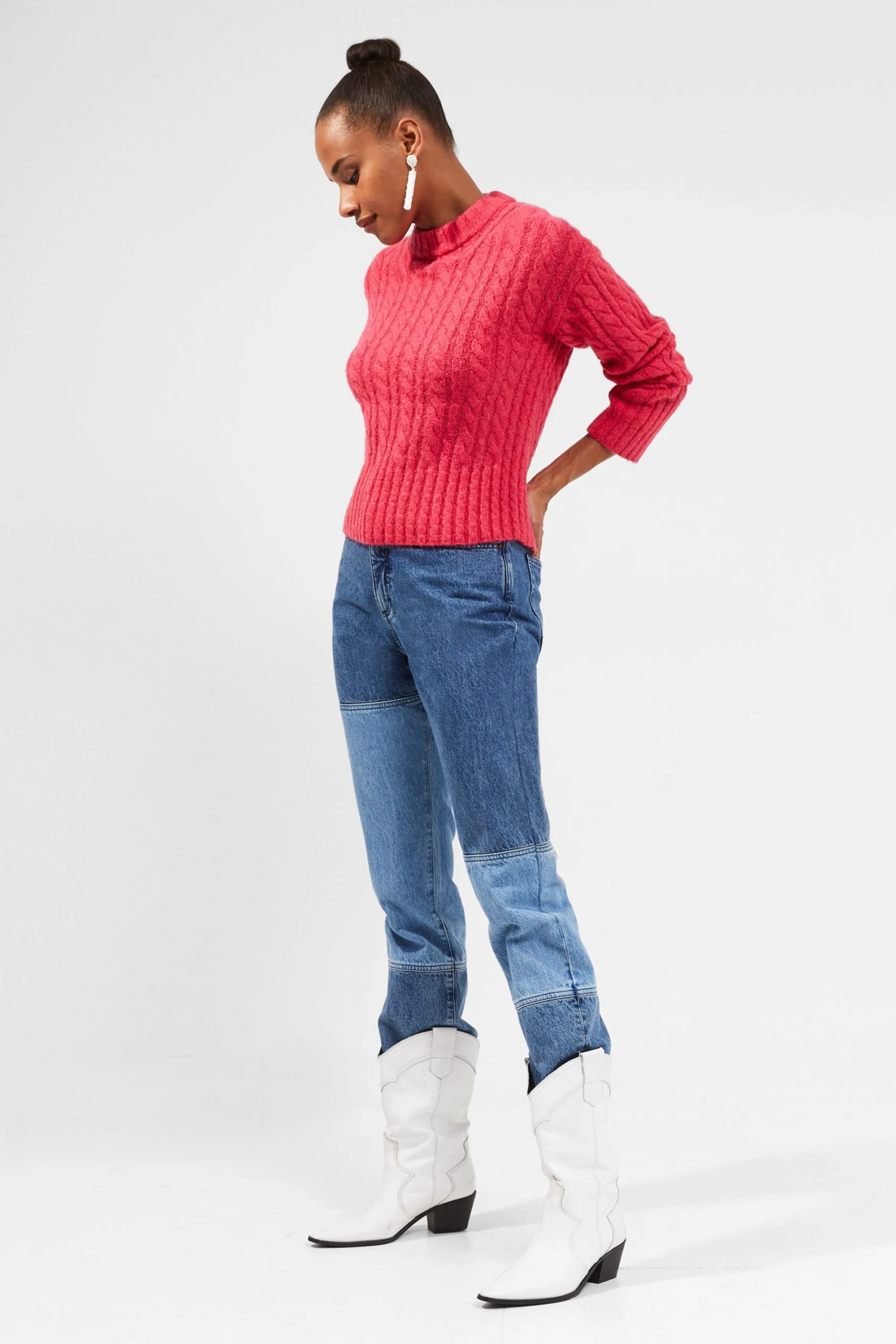 French Connection Sale Jacqueline Cable Crew Neck Jumper 6 French Connection Sale Jacqueline Cable Crew Neck Jumper