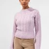 French Connection Jacqueline Open Cable Crew Neck Jumper Sale