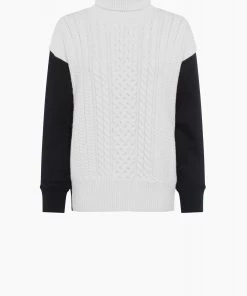 French Connection Soraya Cable Hybrid Knit Jumper 11 French Connection Soraya Cable Hybrid Knit Jumper