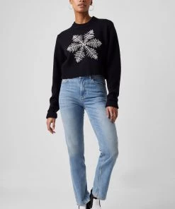 French Connection Sale Muri Snowflake Embroidered Jumper