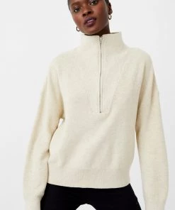 French Connection Mozart Half Zip Jumper Sale