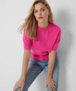 French Connection Babysoft Margo Short-Sleeved Jumper Sale