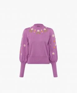 French Connection Jumpers & Cardigans Kaitlyn Organic Embroidery Jumper