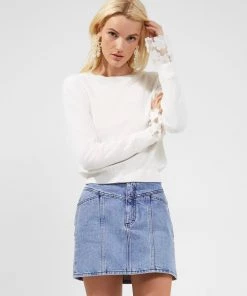 French Connection Jumpers & Cardigans Mara Lace Mix Jumper