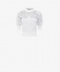 French Connection Leah Lace Mix Jumper