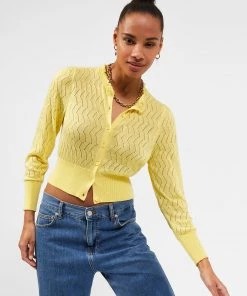 French Connection Jessica Recycled Lace-Stitch Jumper Jumpers & Cardigans