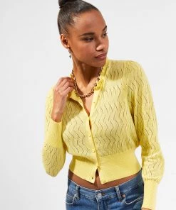 French Connection Jessica Recycled Lace-Stitch Jumper Jumpers & Cardigans