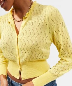 French Connection Jessica Recycled Lace-Stitch Jumper Jumpers & Cardigans