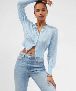 French Connection Jumpers & Cardigans Jessica Recycled Lace-Stitch Jumper