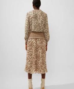 French Connection Eva Knit Printed Top Tops