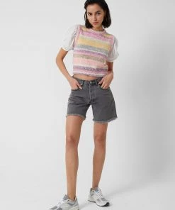 French Connection Jumpers & Cardigans Kasper Space-Dye Mix Media Jumper