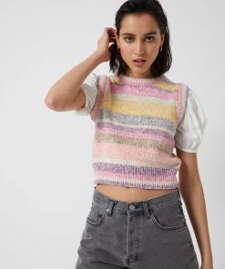 French Connection Jumpers & Cardigans Kasper Space-Dye Mix Media Jumper