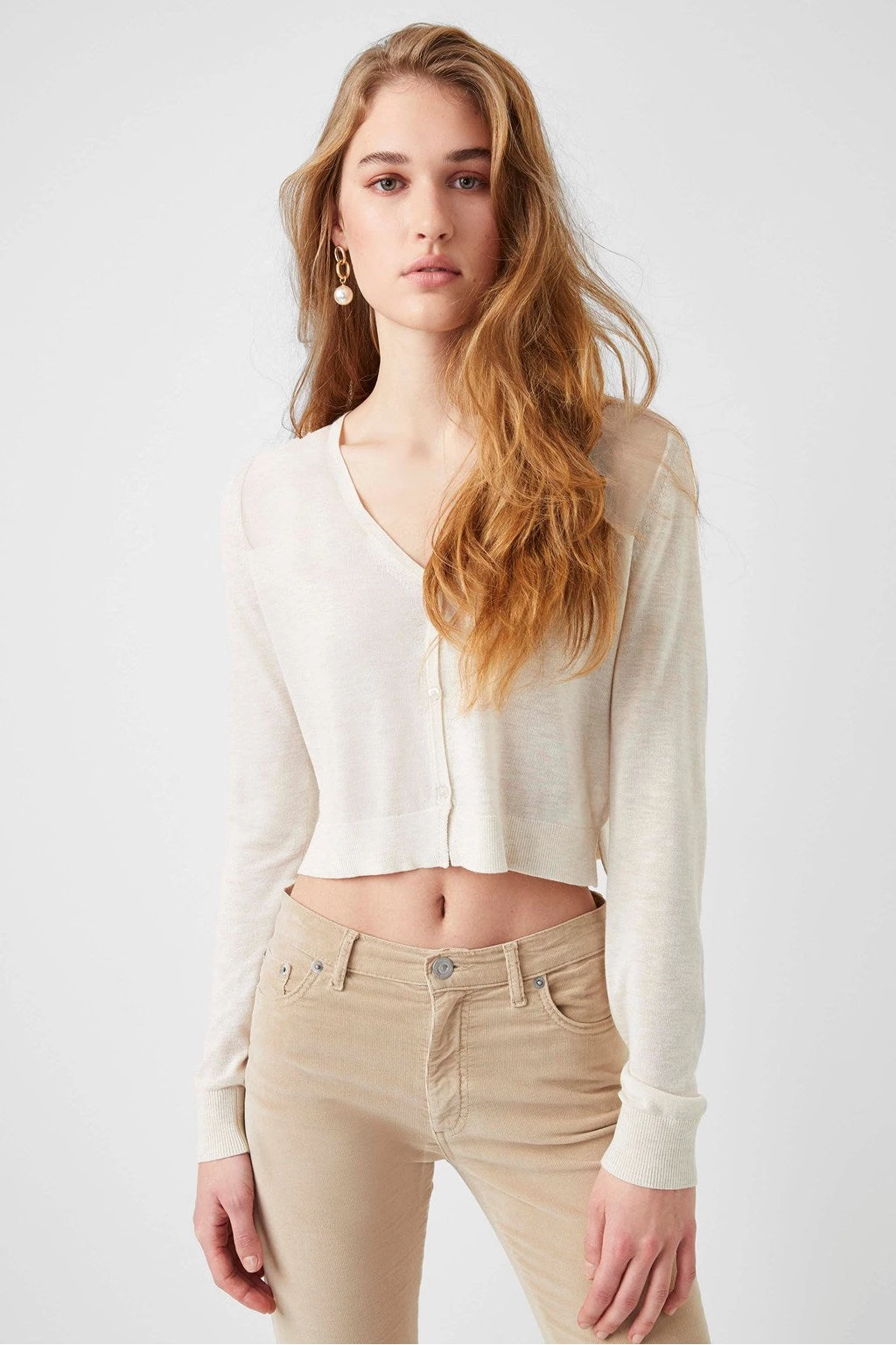 French Connection Judie Recycled Cropped Cardigan 3 French Connection Judie Recycled Cropped Cardigan