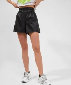 French Connection Etta Recycled Vegan Leather Shorts Skirts & Shorts