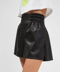 French Connection Etta Recycled Vegan Leather Shorts Skirts & Shorts