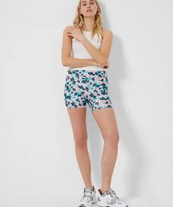 French Connection New In Petunia Cassia Recycled Biker Shorts