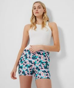 French Connection New In Petunia Cassia Recycled Biker Shorts