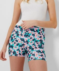 French Connection New In Petunia Cassia Recycled Biker Shorts