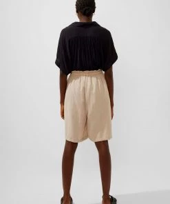 French Connection New In Ahia Cotton-Linen Shorts