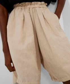 French Connection New In Ahia Cotton-Linen Shorts
