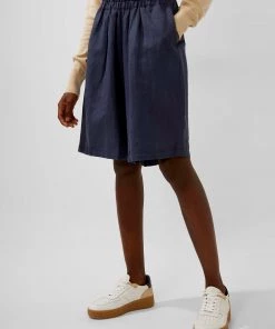 French Connection Ahia Cotton-Linen Shorts New In