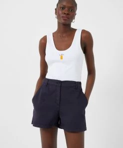 French Connection Vaughn Cotton City Shorts New In