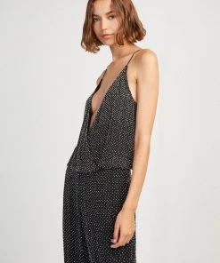 French Connection Clara Embellished Strappy Jumpsuit Jumpsuits & Playsuits