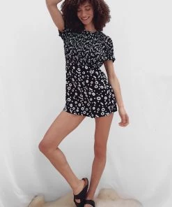 French Connection Doe Crepe Playsuit