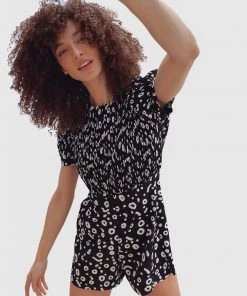 French Connection Doe Crepe Playsuit