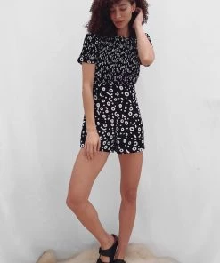 French Connection Doe Crepe Playsuit