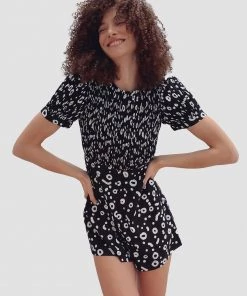 French Connection Doe Crepe Playsuit