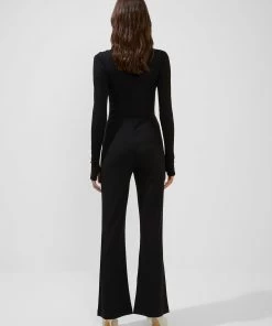 French Connection Safi Ribbed Jersey Jumpsuit