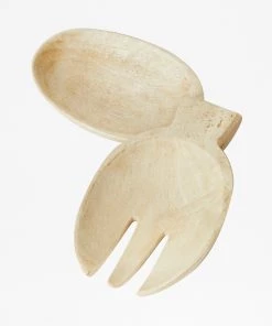 French Connection Tableware Sun Bleach Wooden Salad Server