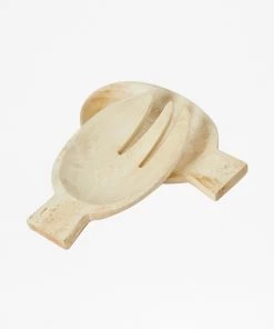 French Connection Tableware Sun Bleach Wooden Salad Server