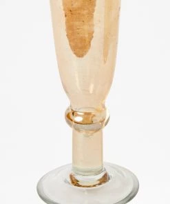 French Connection Luxe Recycled Blush Champagne Flute Glassware