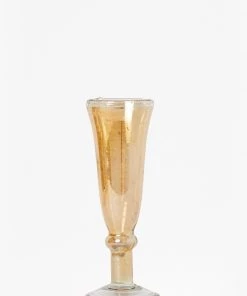French Connection Luxe Recycled Blush Champagne Flute Glassware