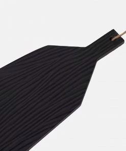 French Connection Black Wood Serving Board New In